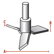 Propeller-roerassen PTFE